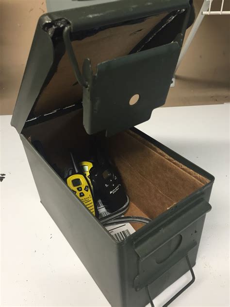 steel ammo box as a faraday box|faraday cage.